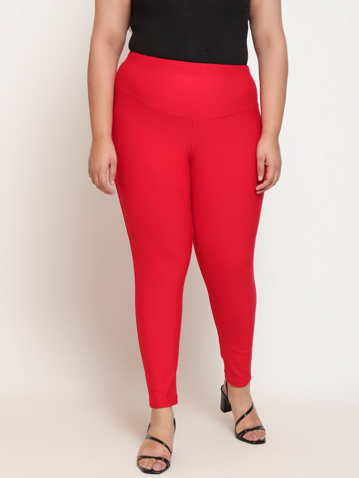 Amydus Red Tummy Tucker Jeggings