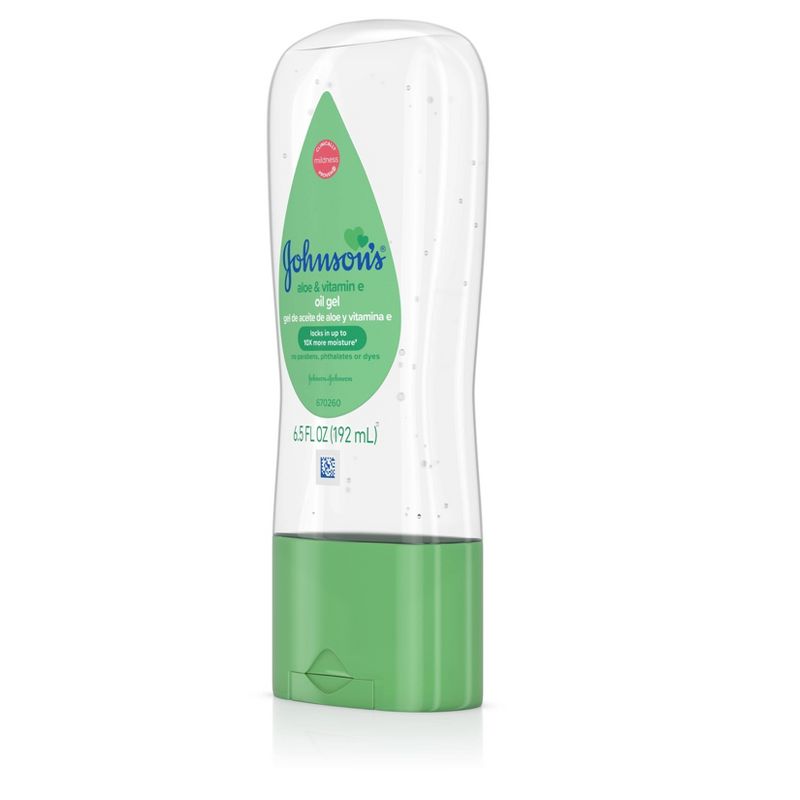 Johnson's Baby Oil Gel with Aloe Vera & Vitamin E - 6.5 fl oz