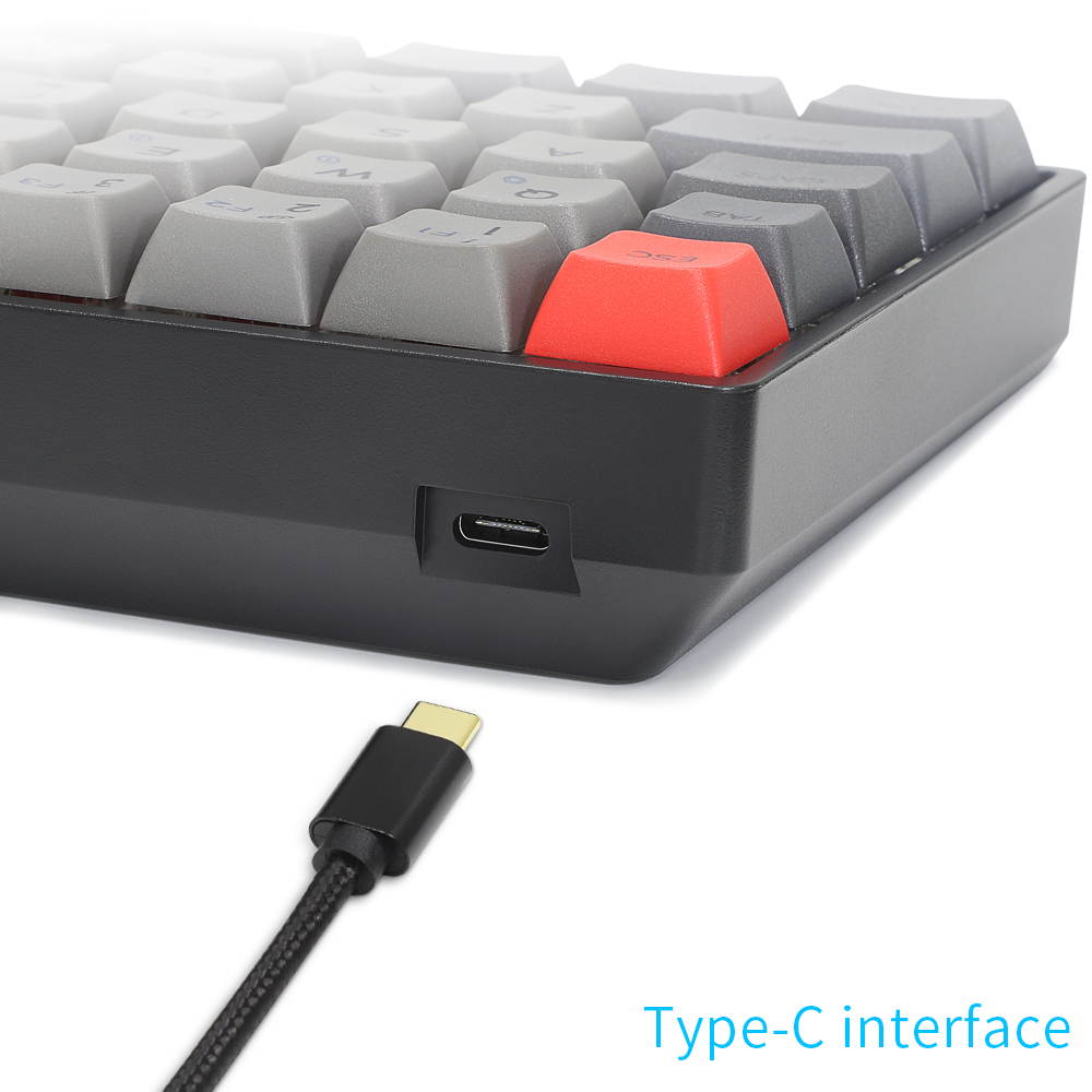 SK71 71 Keys Wired Mechanical Keyboard Gaming Keyboard with RGB Backlit, PBT Keycaps, Arrow Keys, Direction Keys, IP6X Dustproof Waterproof Hot Swappable for Win/Mac/Gaming(Mechanical Optical Axis)