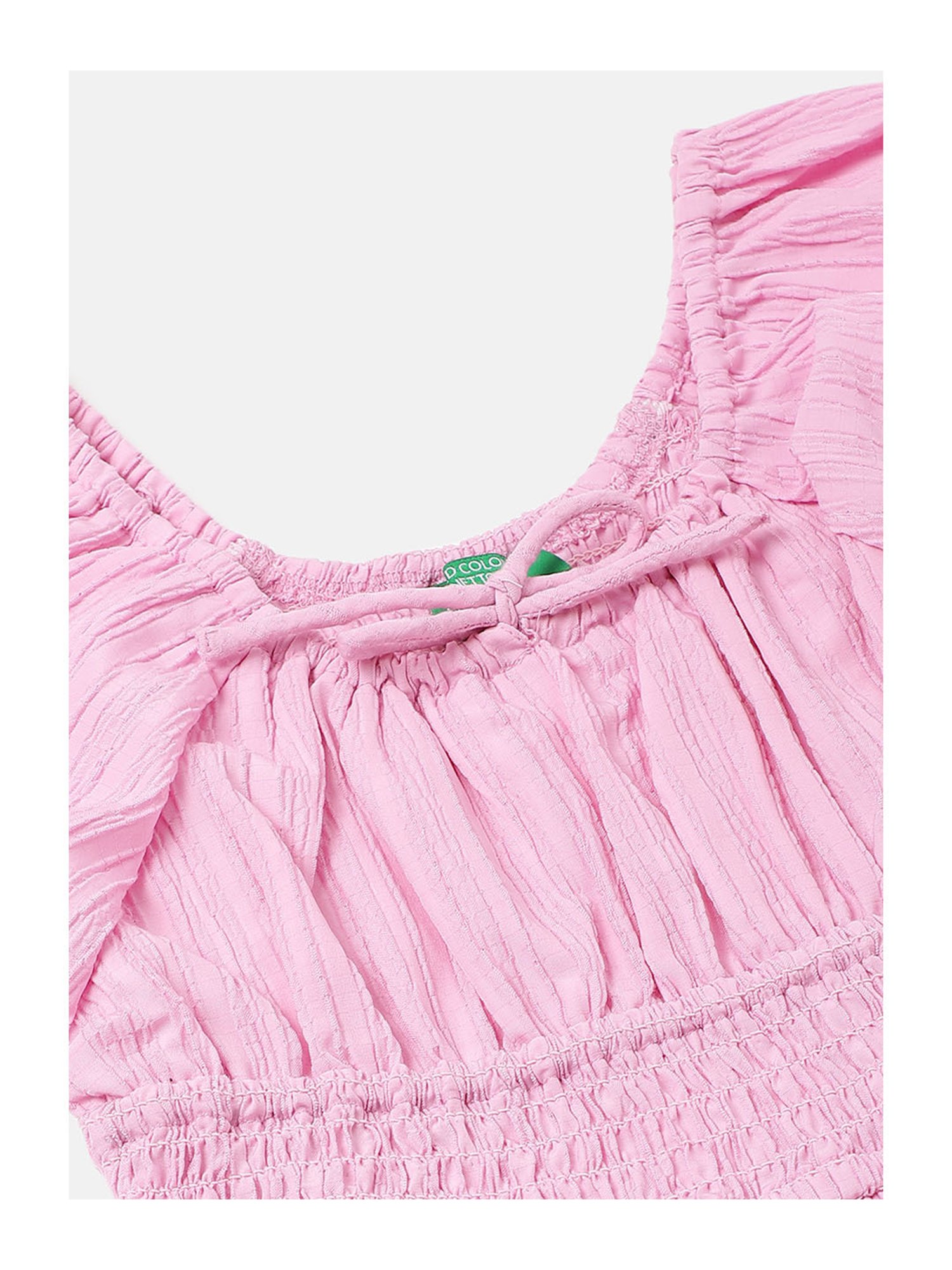 United Colors of Benetton Kids Pink Solid Dress