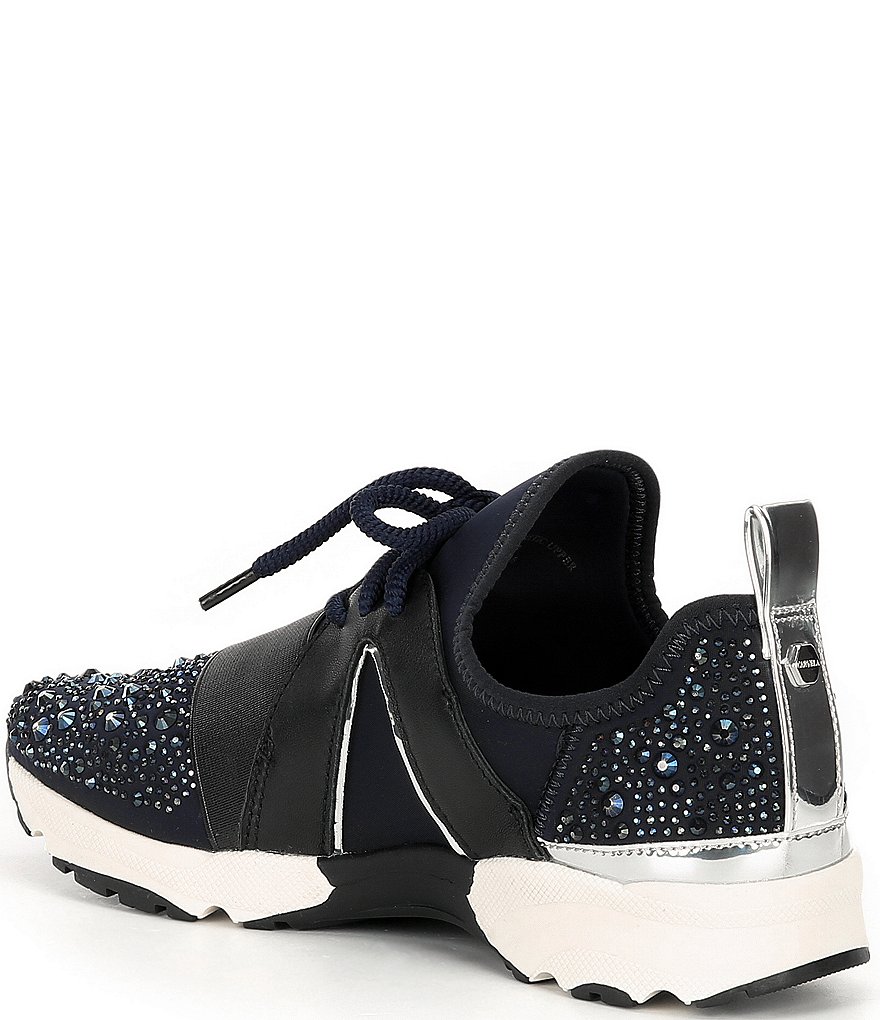 Carvela Lament Bling Embellished Lace-Up Sneakers