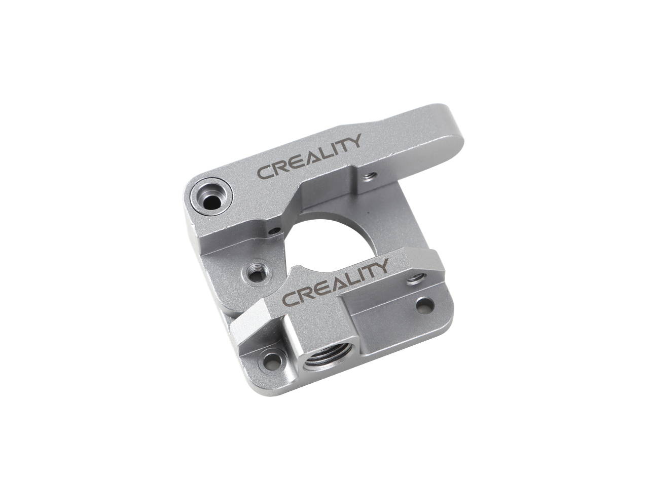 Creality Official Upgrade 3D Printer Parts MK8 Extruder for 1.75mm Filament for Ender 3 Series, CR-10 Series, Metal Grey, Aluminium Alloy