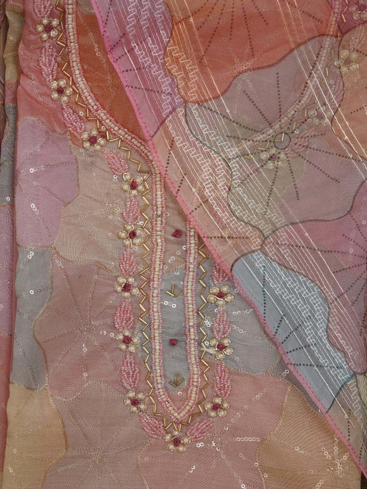 Jaipur Kurti Multicolored Embroidered Unstitched Dress Material