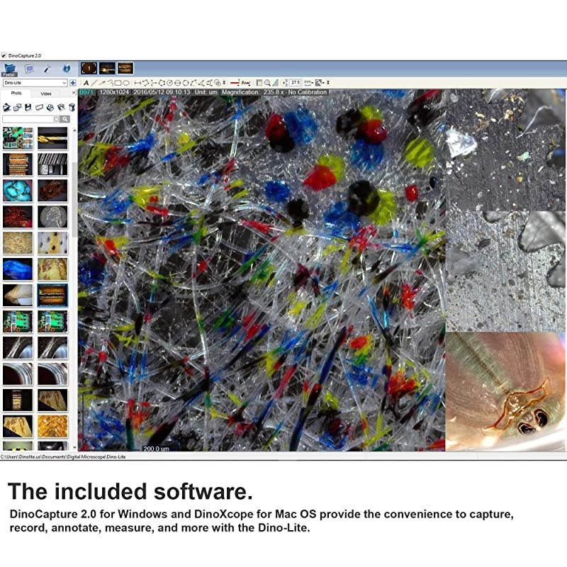 USB Digital Microscope AM4113ZT - 1.3MP, 10x - 50x, 220x Optical Magnification, Measurement, Polarized Light
