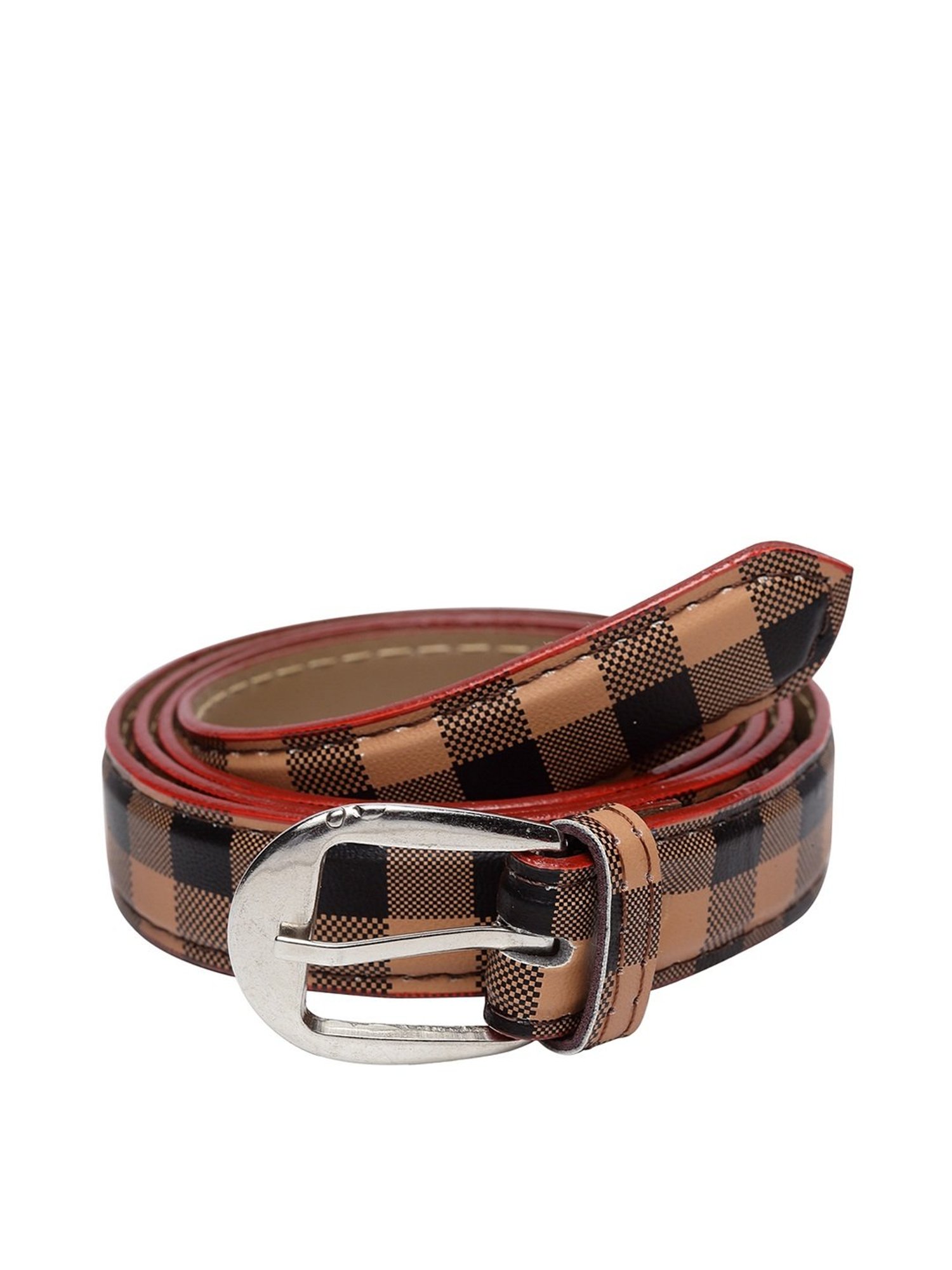Apsis Brown PU Waist Belt for Women