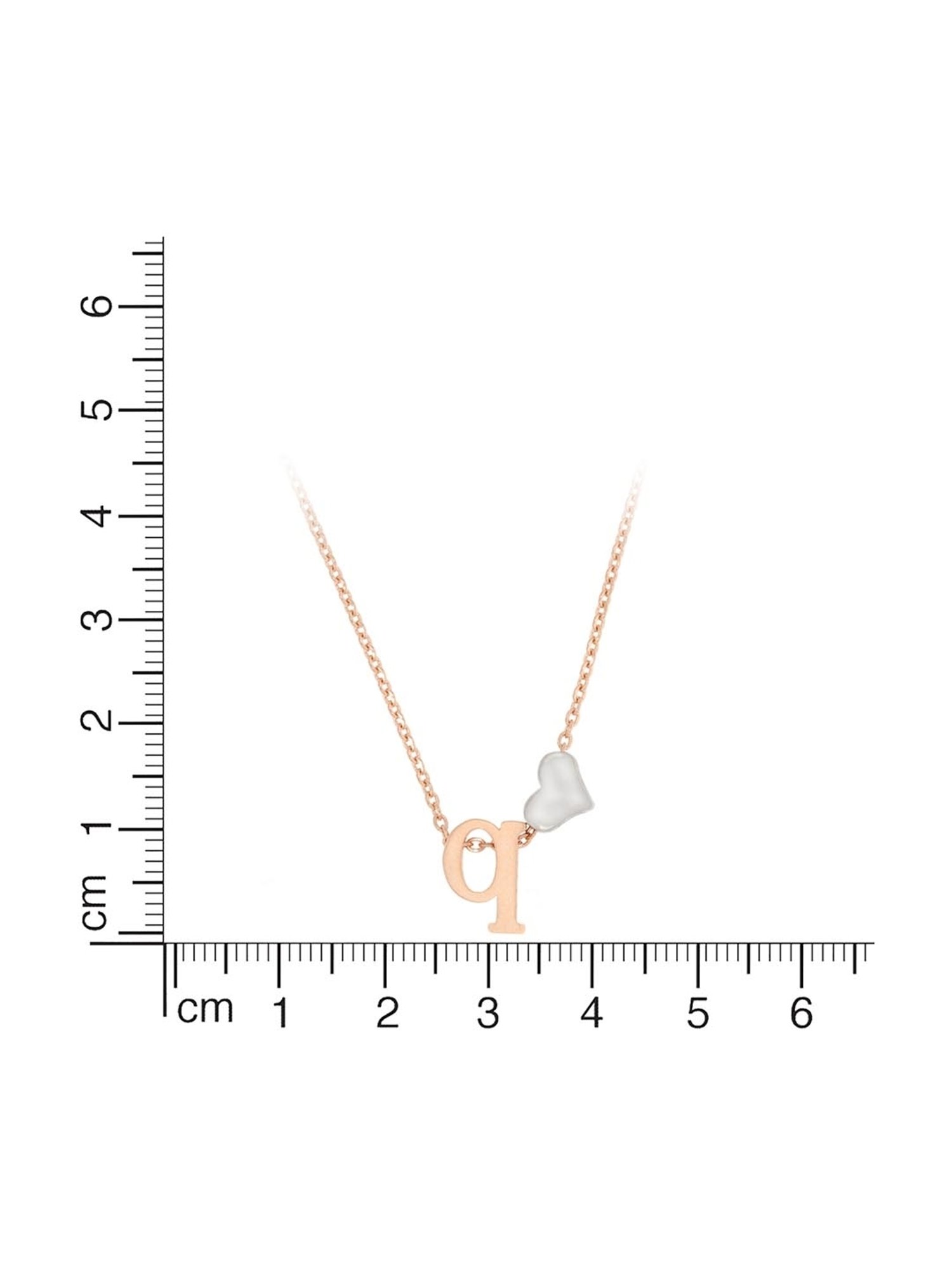 Anayra 92.5 Sterling Silver Initial Letter Charm Pendant without Chain for Women