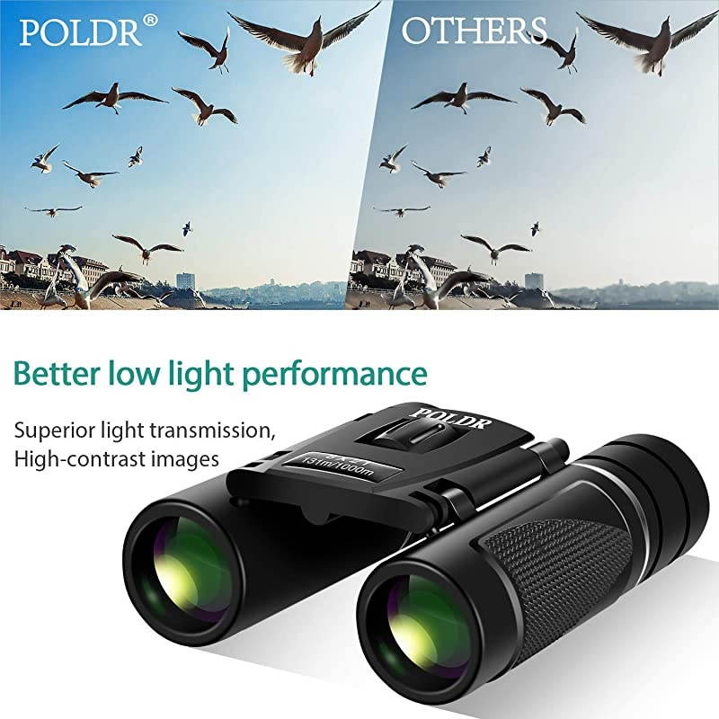 8x21 Small Compact Lightweight Binoculars for Adults Kids Bird Watching Traveling SightseeingMini Pocket Folding Binoculars for Concert Theater Opera