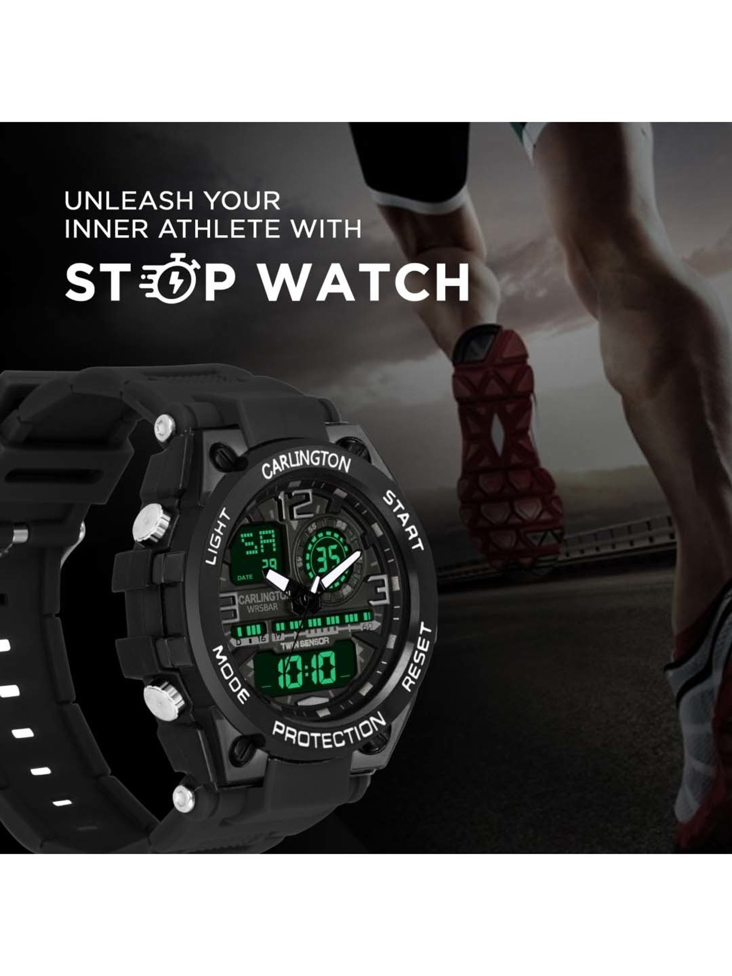 CARLINGTON Endurance 3377 Analog-Digital Watch for Men