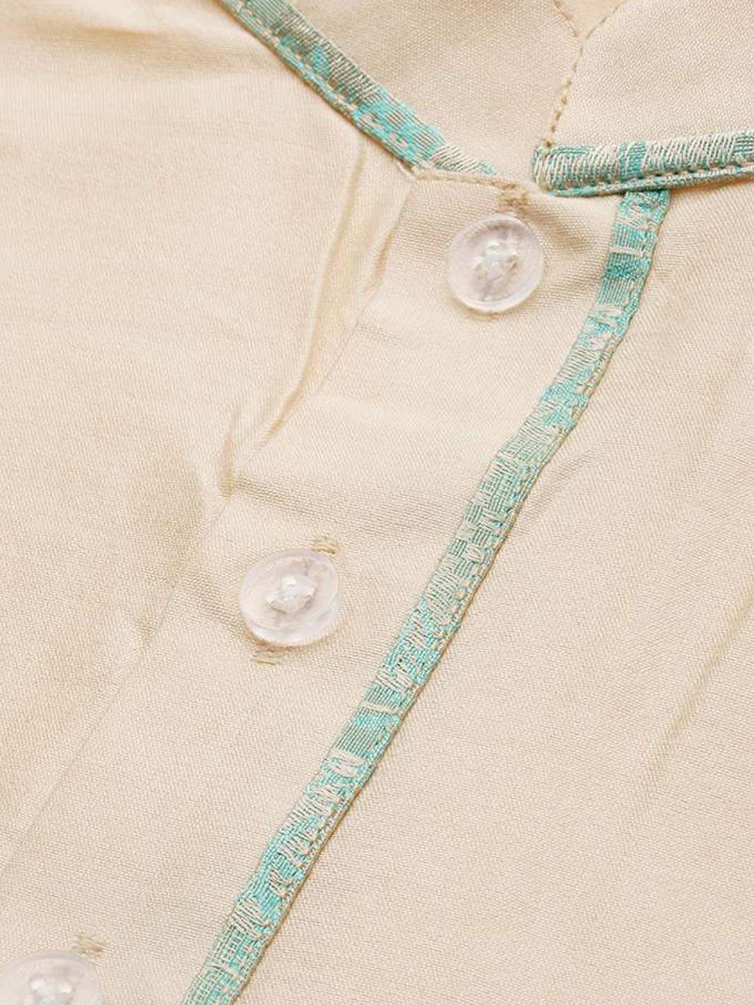 Sanwara Light Green Regular Fit Kurta Set With Jacket