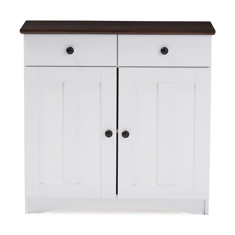 72" Daywood Kitchen Pantry Cabinet White - Room and Joy