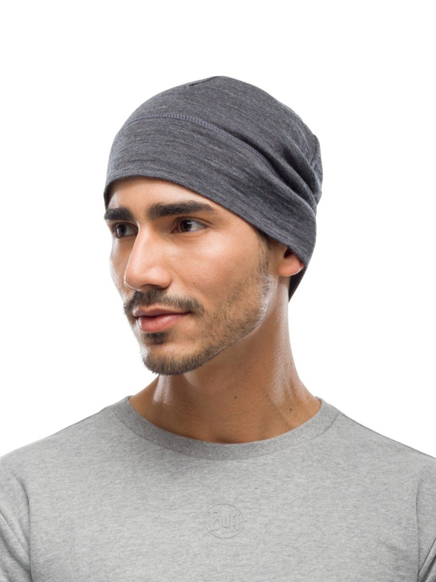 BUFF Grey Solid Beanies