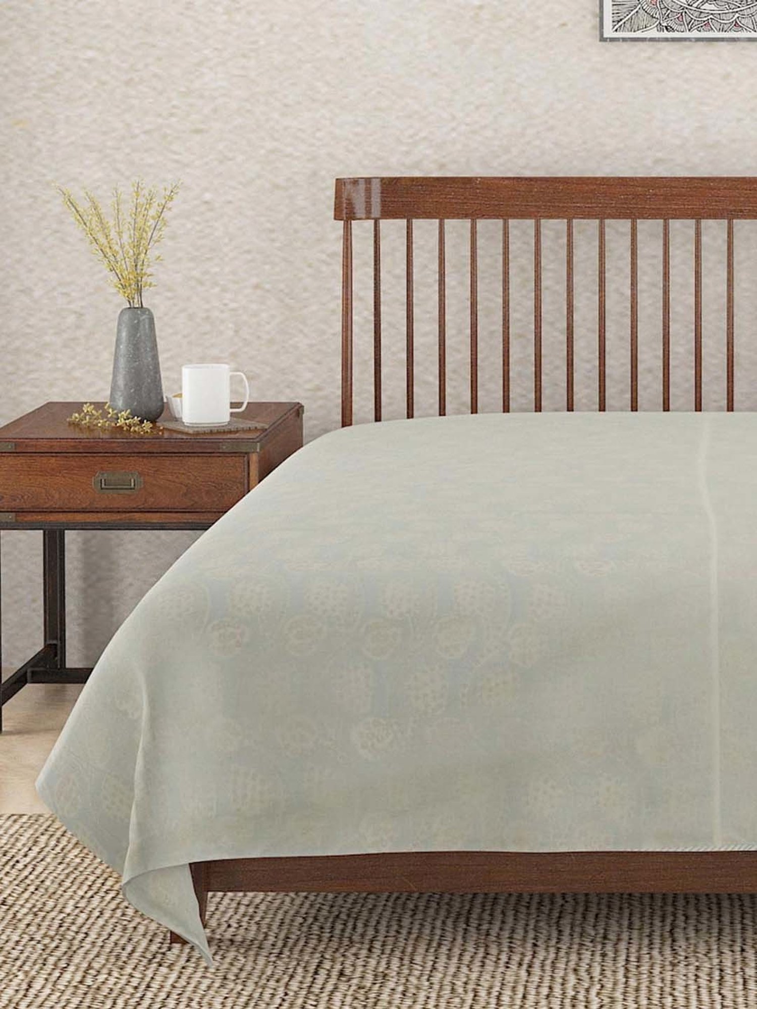 JaipurFabric Green Cotton 150 GSM Reversible Ac Dohar