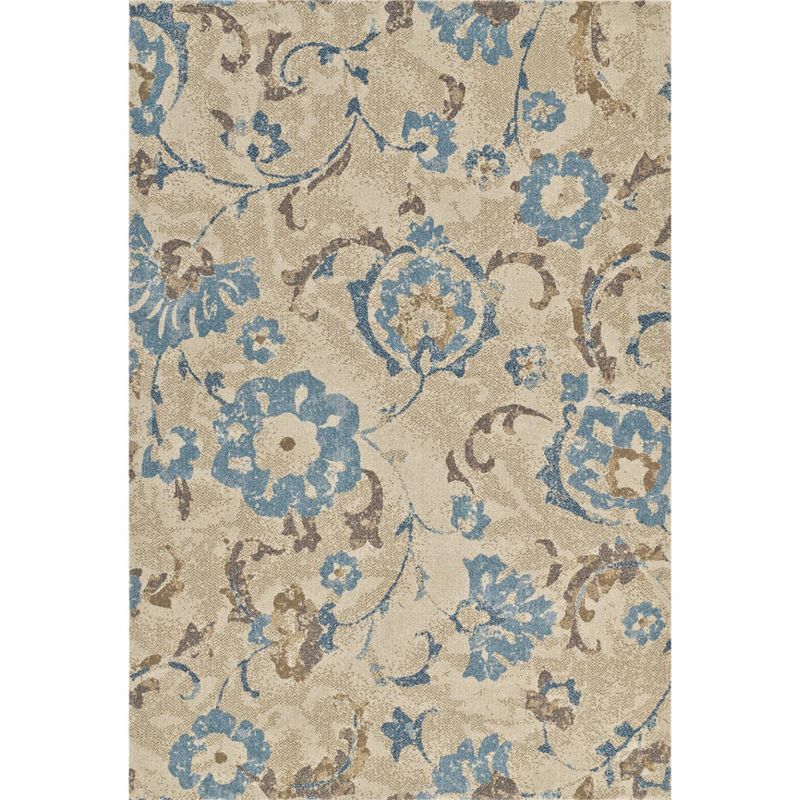 3'6"X5'6" Linen Floral Woven Accent Rug - Addison Rugs