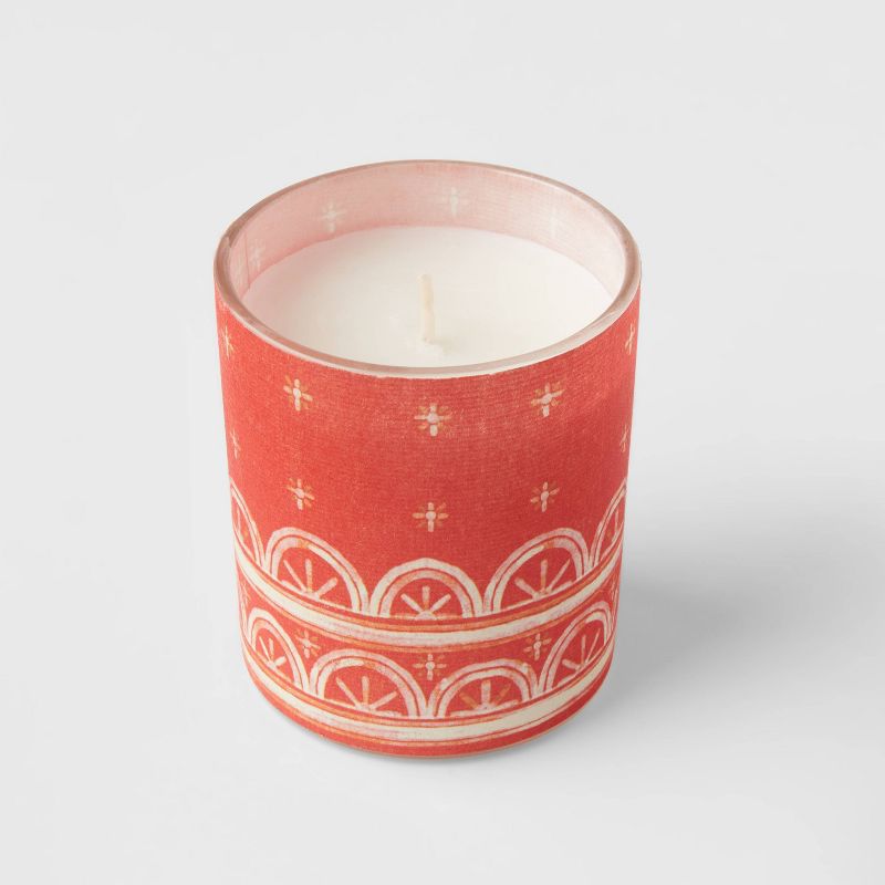 5oz Global Paper Wrapped Glass Smoked Rosehips Candle - Opalhouse™