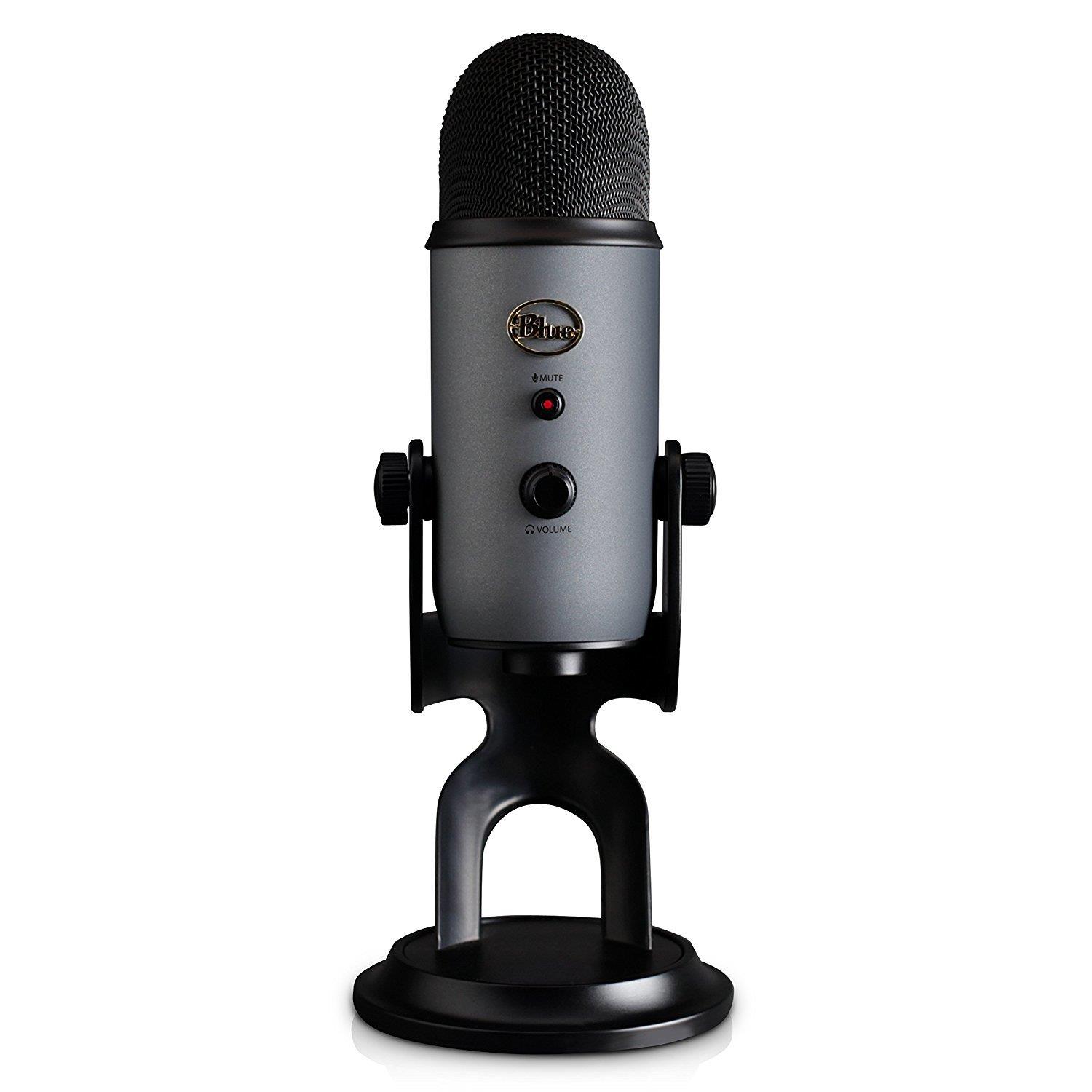 Blue Microphone Yeti USB Microphone with Knox Shock Mount, Stand and Pop Filter