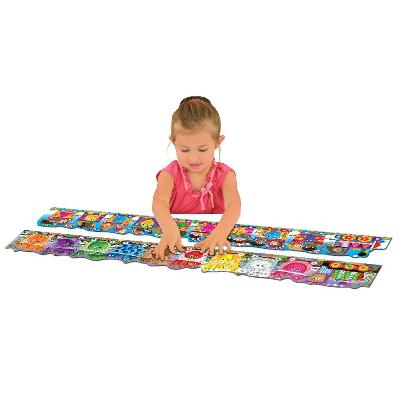The Learning Journey Puzzle Doubles! Giant Colors and Shapes Train Floor Puzzles 60 pcs