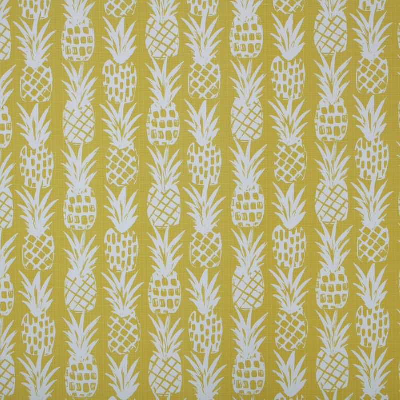 80" x 23" x 3" Pineapple Chaise Lounge Outdoor Cushion Yellow - Pillow Perfect