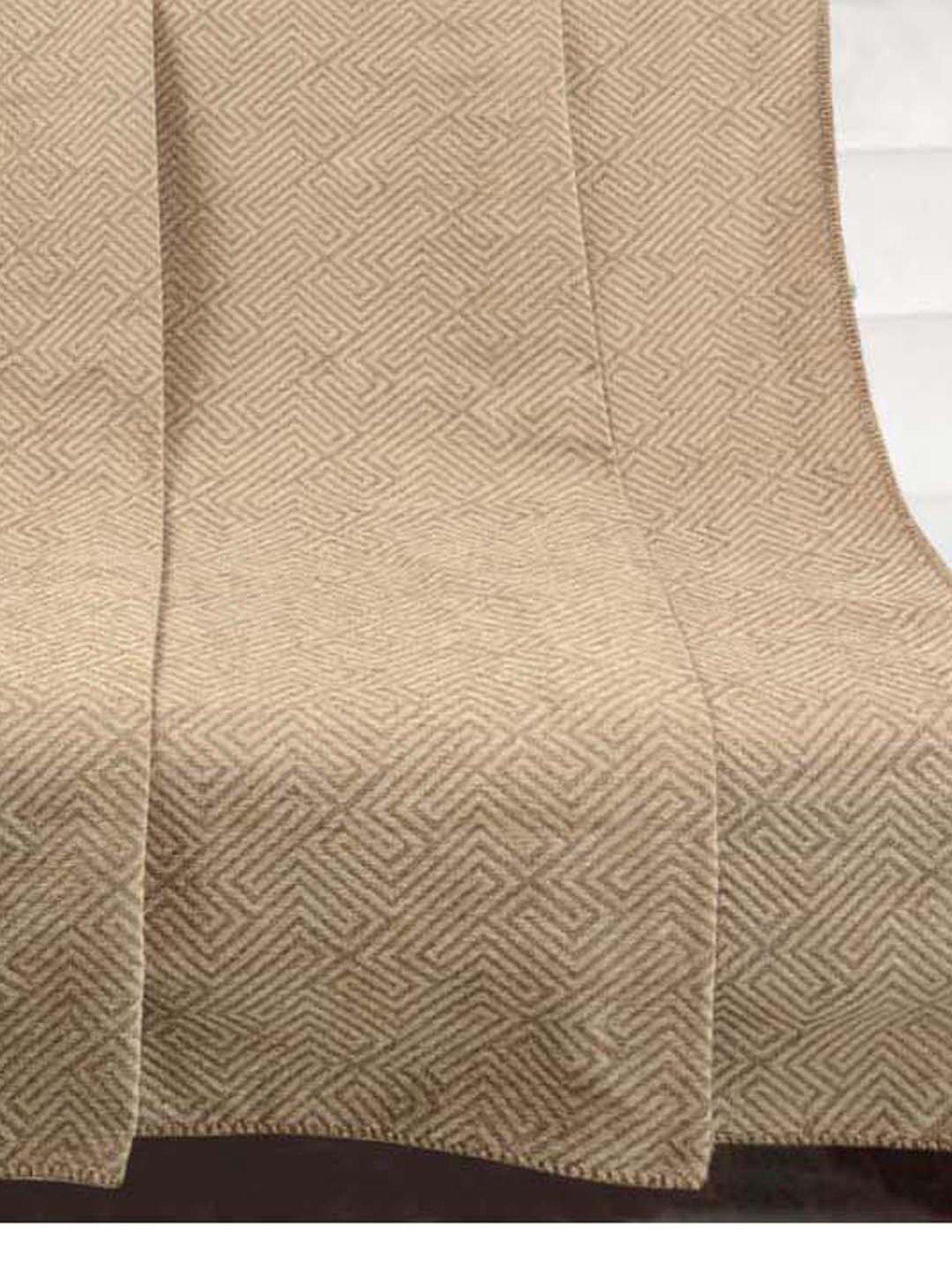 Saral Home Beige Soft Cotton Decorative Sofa Covers - Set of 2