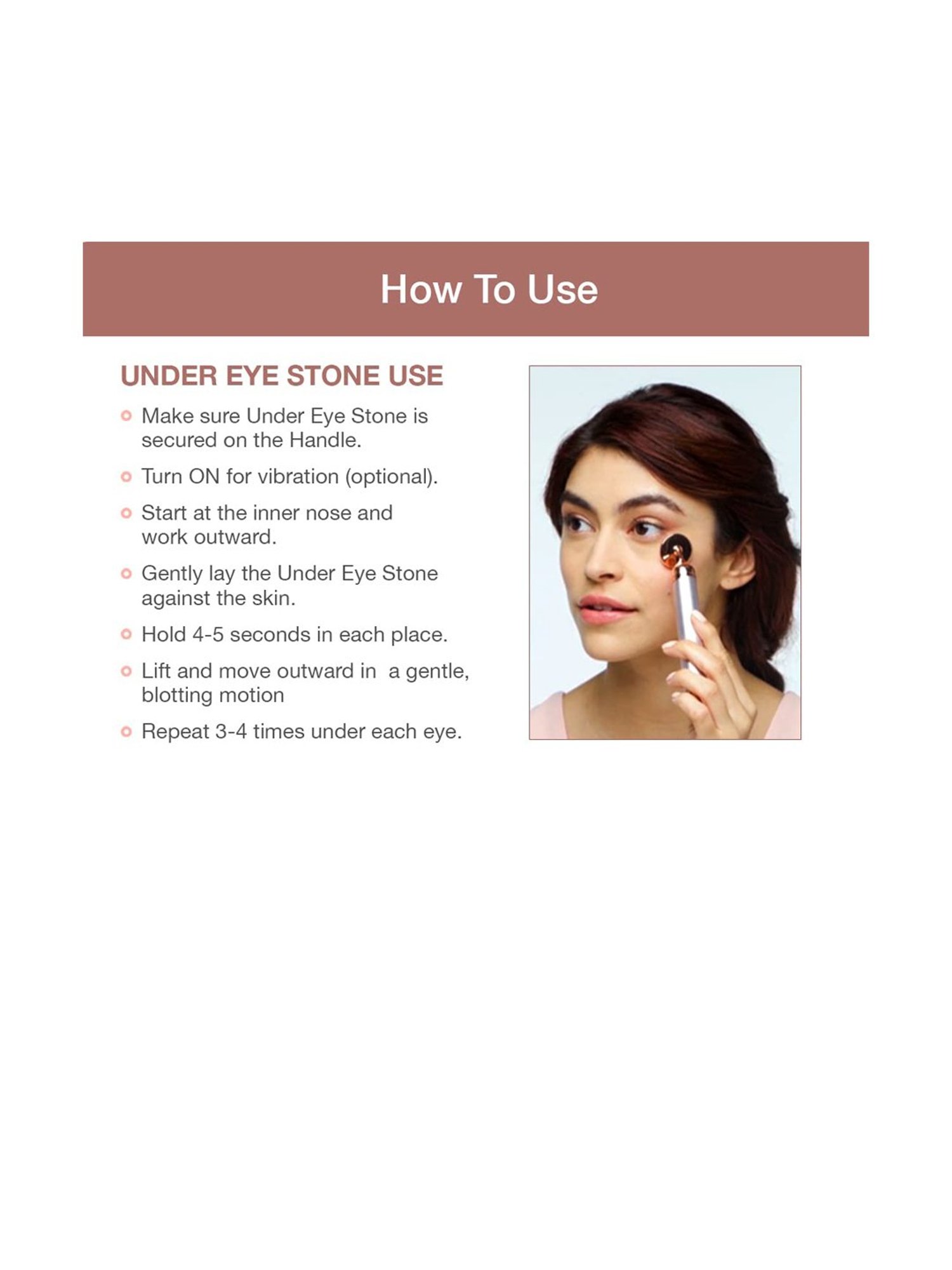 Flawless Finishing Touch Contour Micro Vibrating Facial Rose Quartz Roller & Massager