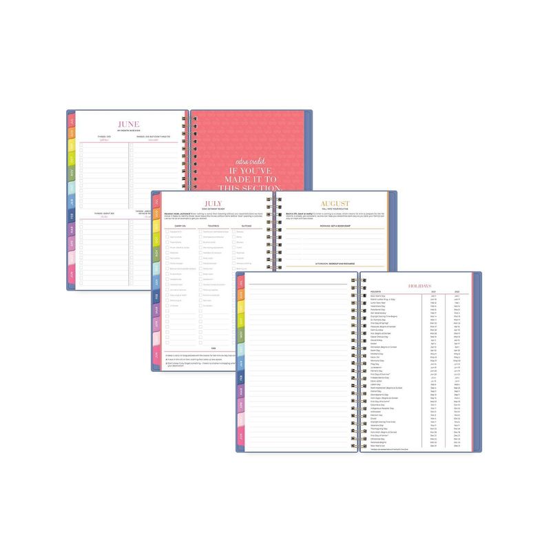 2021-22 Academic Plastic Planner 5" x 8" Weekly/Monthly Wirebound Blue - The Home Edit for Day Designer