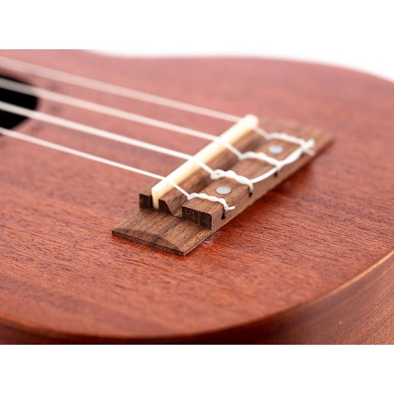 Monoprice Sapele Soprano Ukulele With Gig Bag, Tuner, Strap, And Extra Set of Strings, Ideal For Learning Simple, Fun Songs - Idyllwild Series