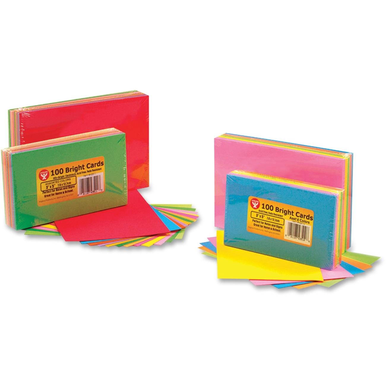 Hygloss Bright Color Blank Note Cards