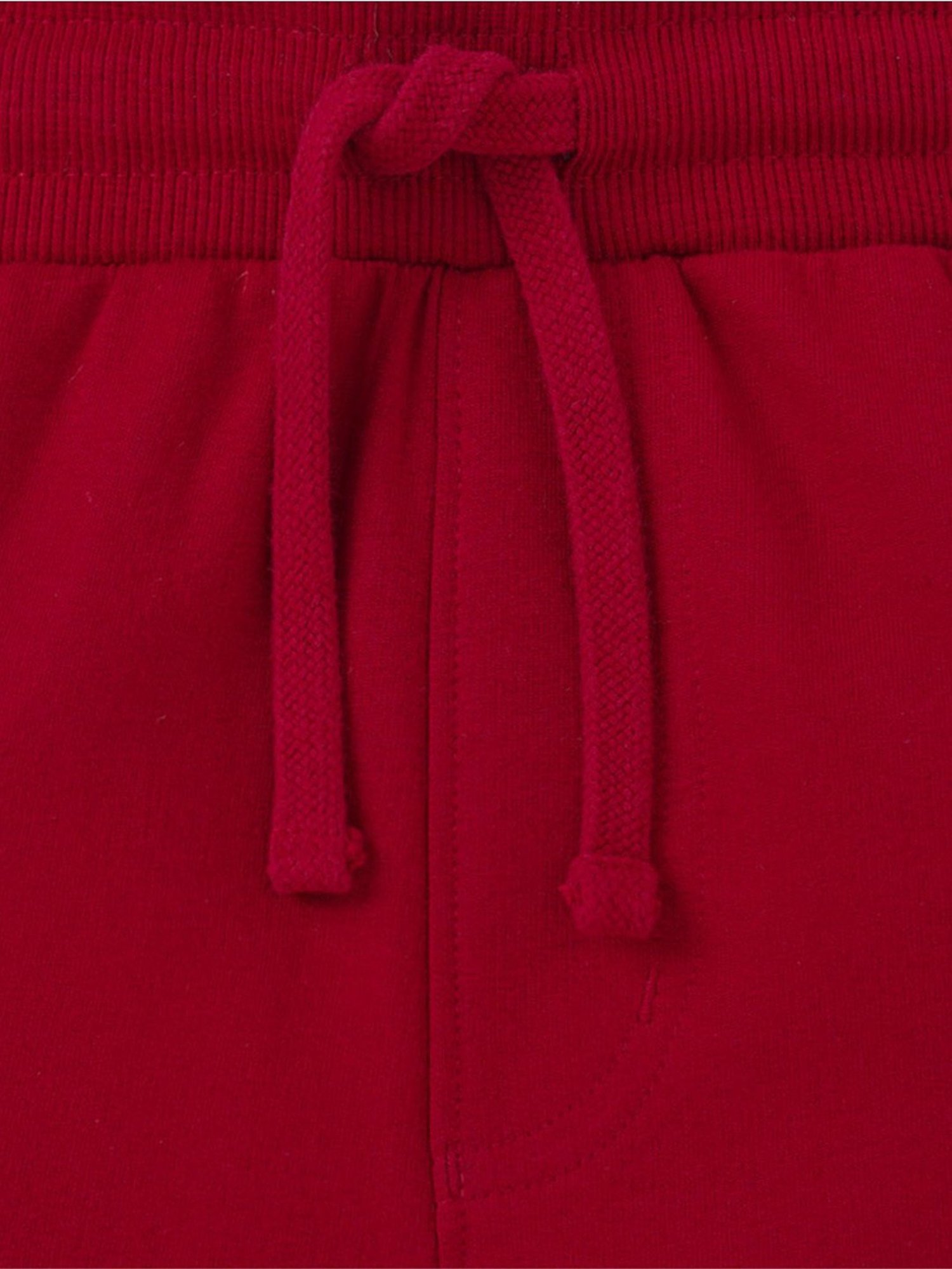 Edheads Kids Red Cotton Regular Fit Shorts