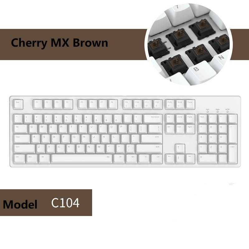 iKBC C200  87 Keys TKL Mechanical Keyboard with Cherry MX Silent  Red Switch, Black  PBT Double Shot Keycap, N-Key Rollover and 6 Anti-ghosting Keys( No Light Version)