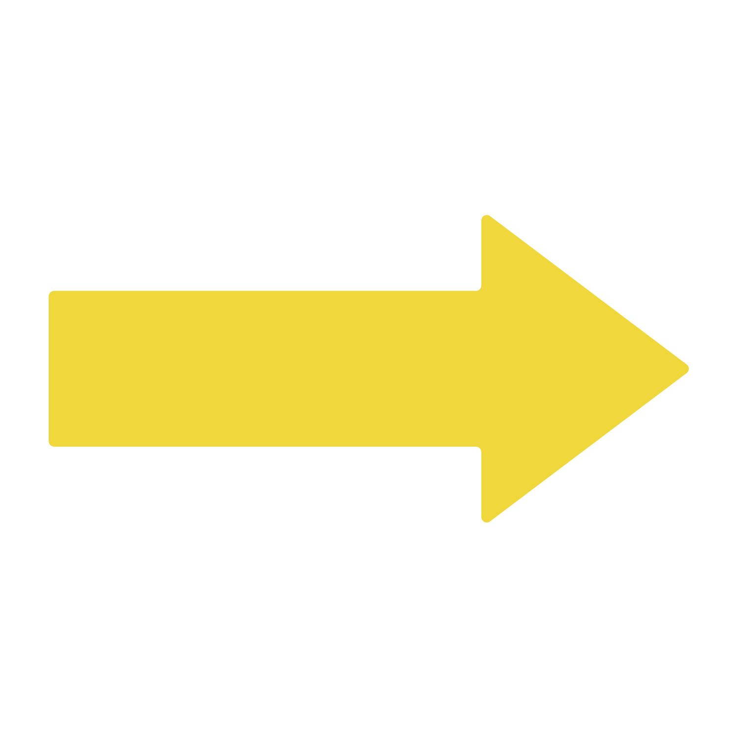 12 Inch Removable Arrow Decals - Red - Pack of 6