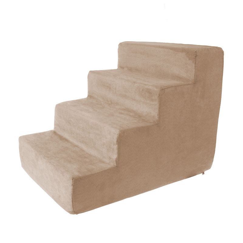 Pet Pal High Density Foam Stairs for Pets - Tan