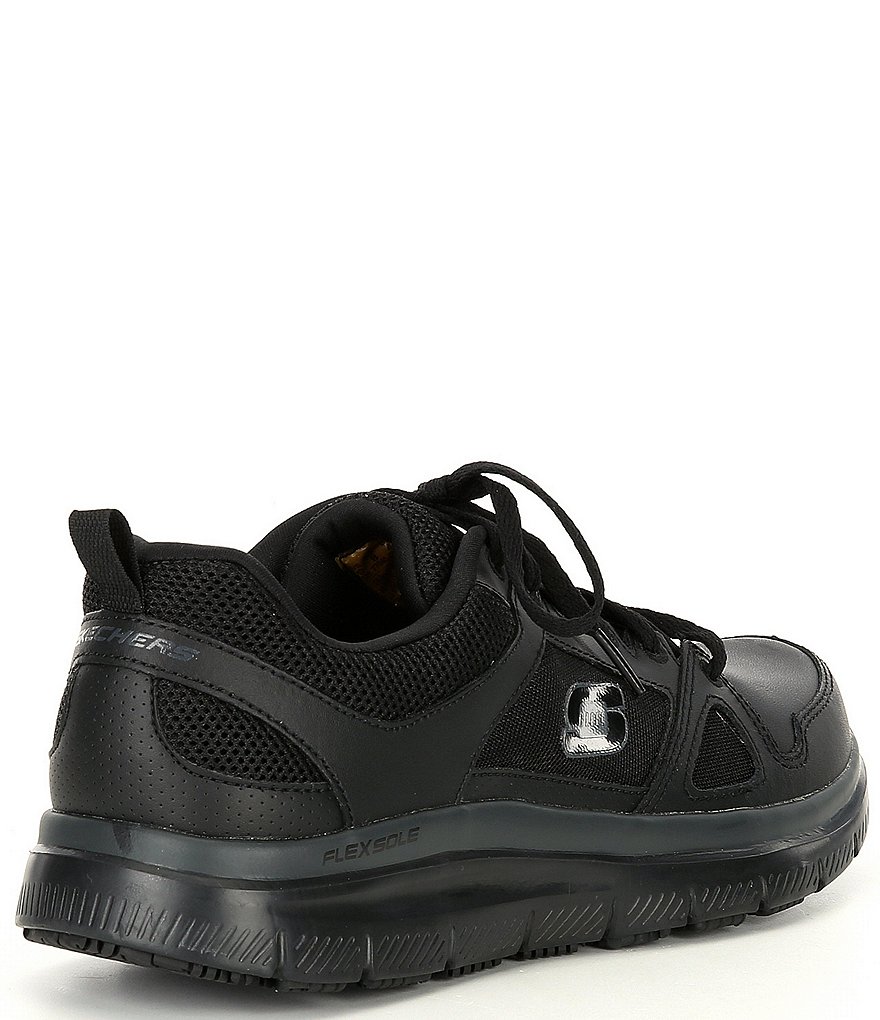 Skechers Men's Work Relaxed Fit Flex Advantage Slip Resistant Sneakers