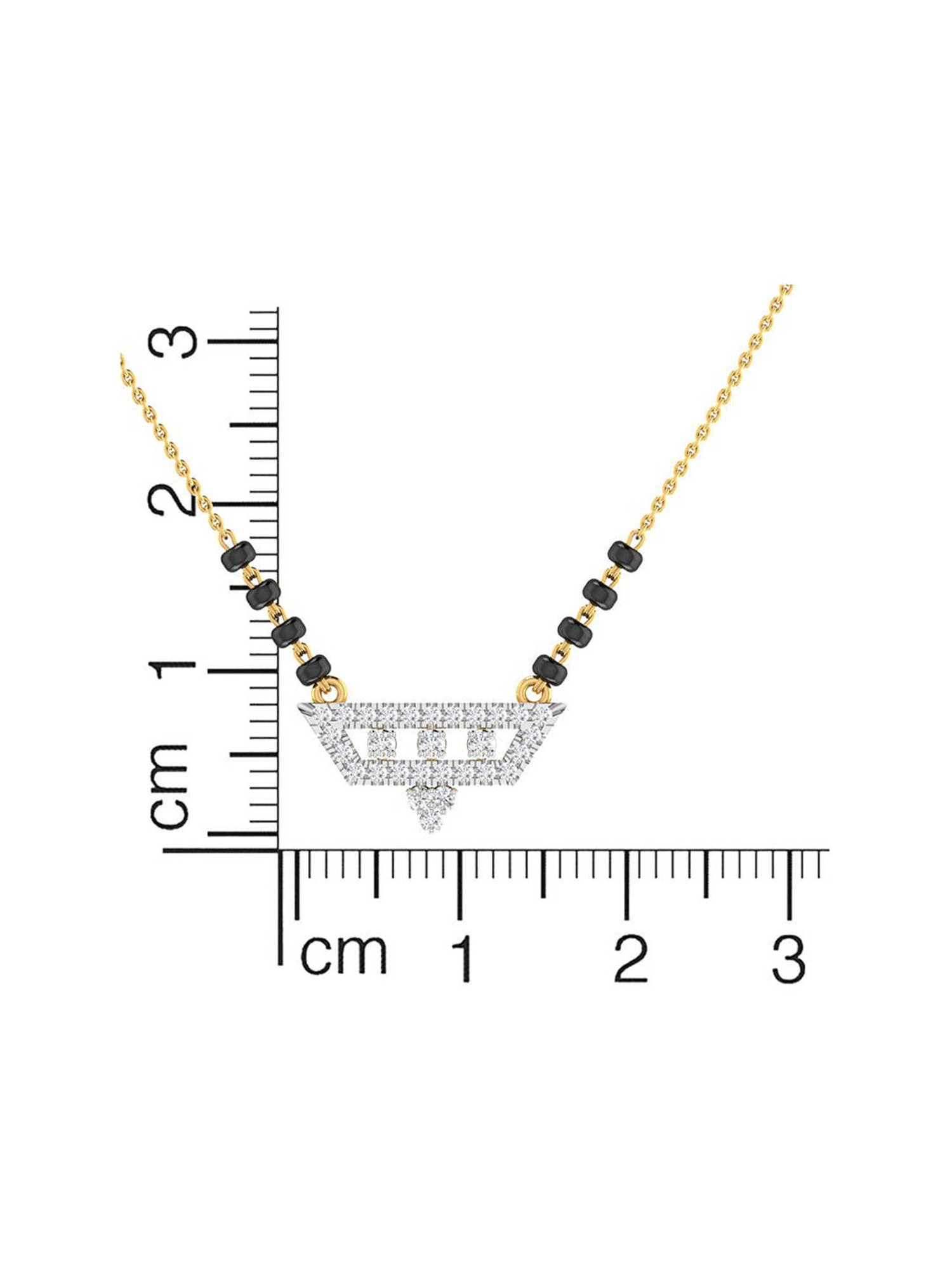 Waman Hari Pethe Jewellers 18k Gold & Diamond Mangalsutra for Women