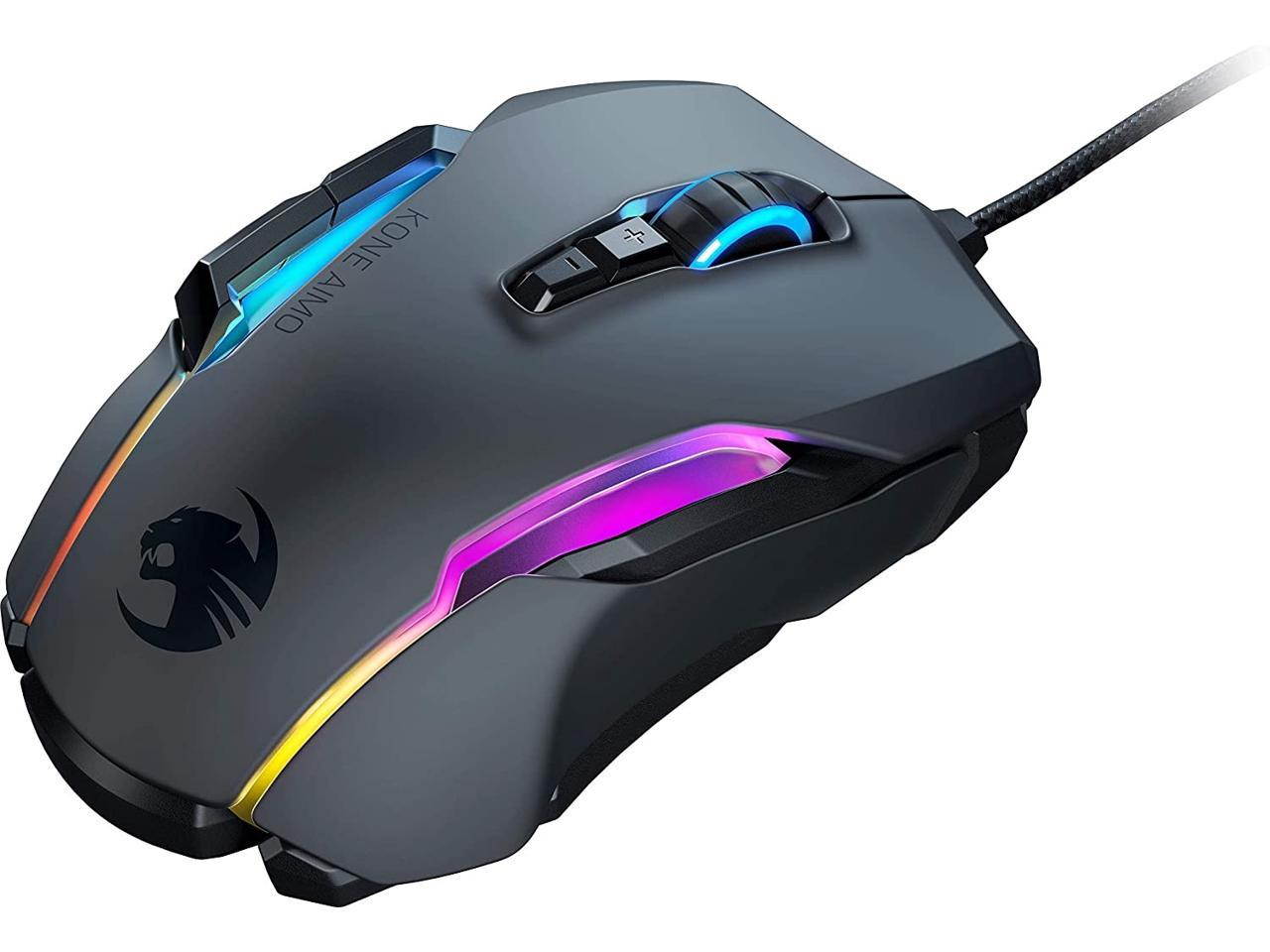 ROCCAT Kone AIMO Remastered ROC-11-820-WE White Wired Optical RGBA Smart Customization Gaming Mouse