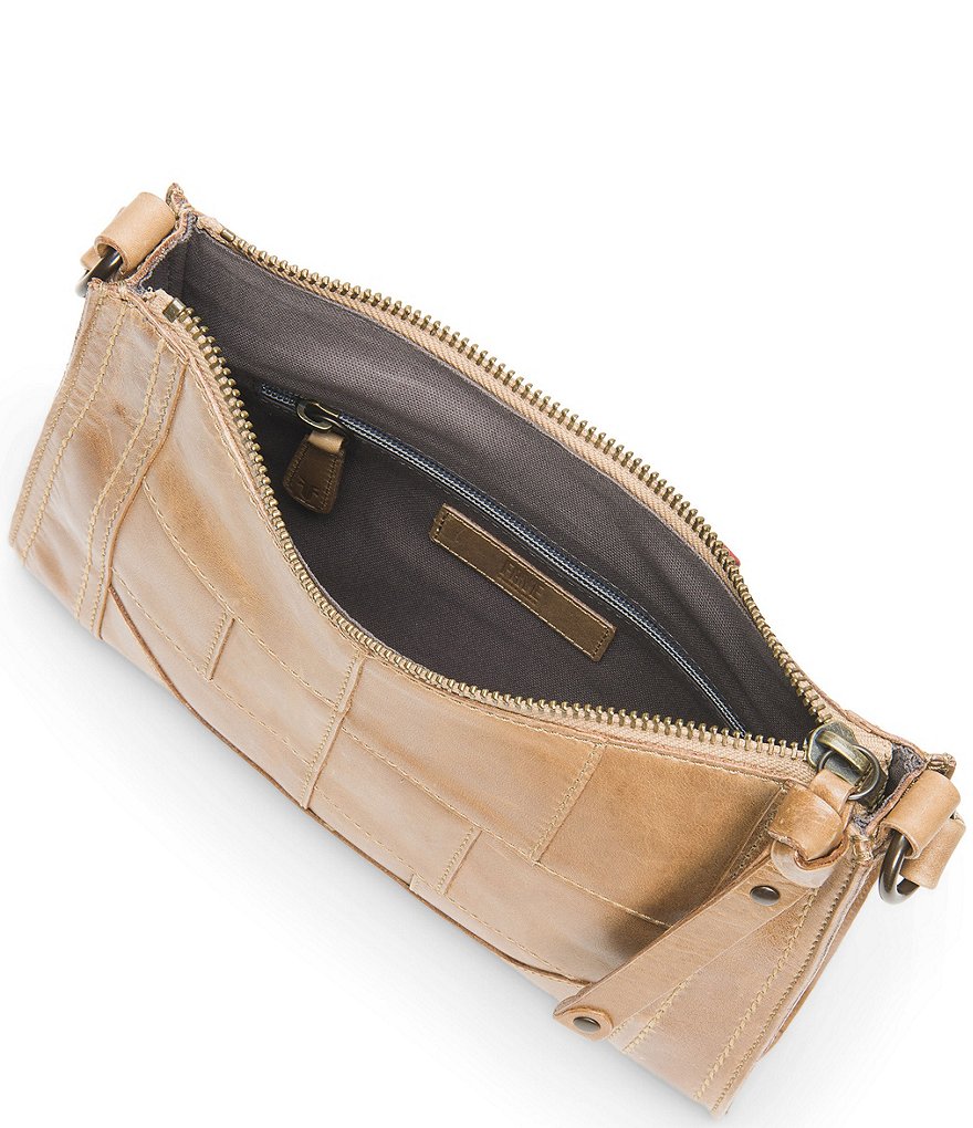 Frye Melissa Patchwork Leather Top Zip Crossbody Bag