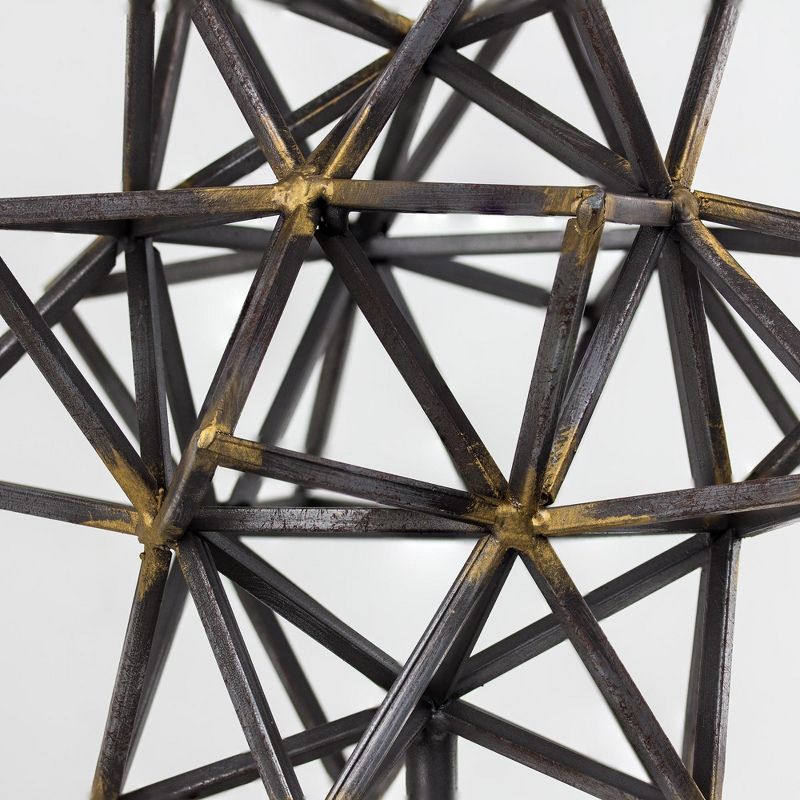 Decorative Metal Star Figurine - Brown