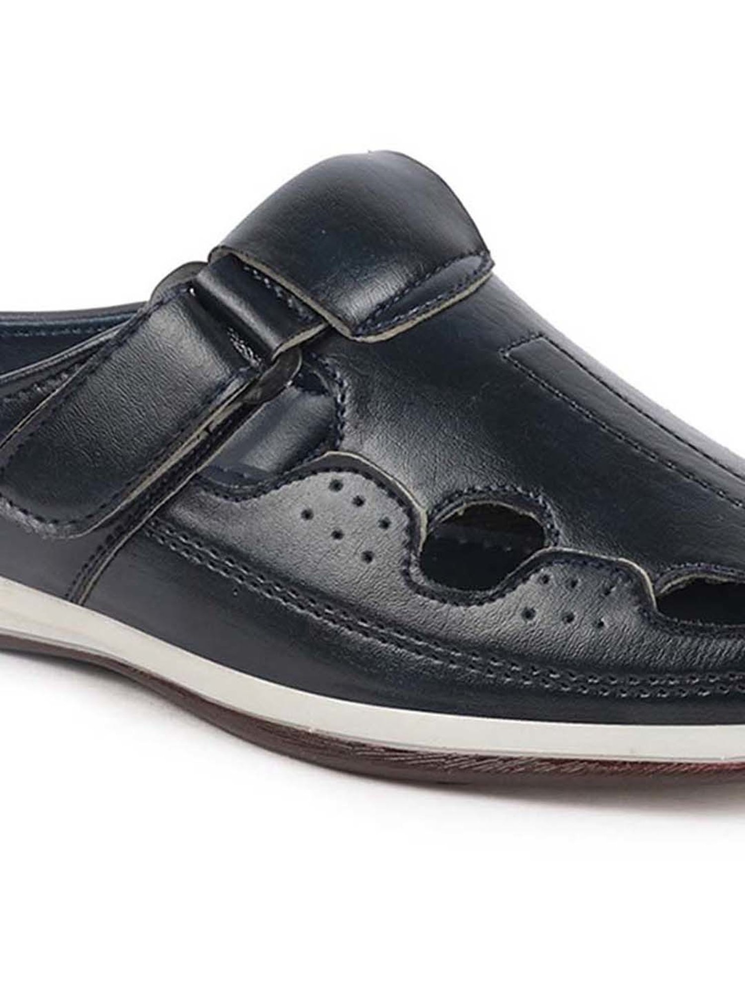 Fausto Men's Navy Mule Shoes
