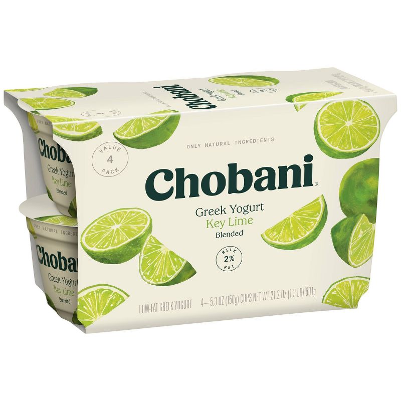Chobani Key Lime Blended Non-Fat Greek Yogurt - 4pk/5.3oz