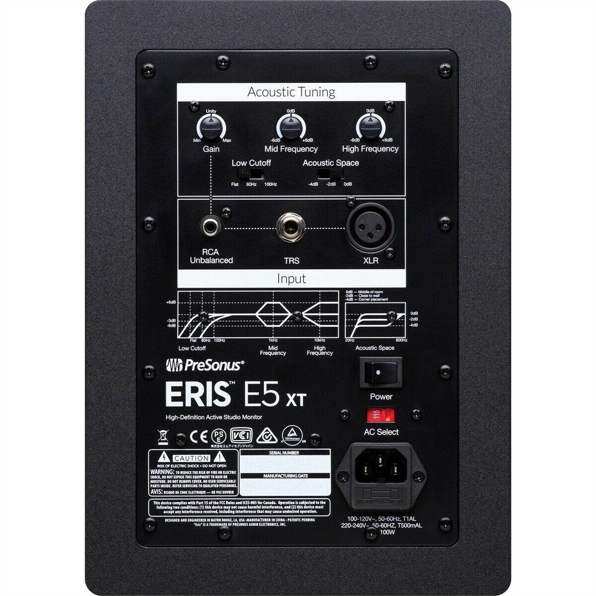 PreSonus Eris E5 XT 5 Studio Monitors w/ Audio Cables
