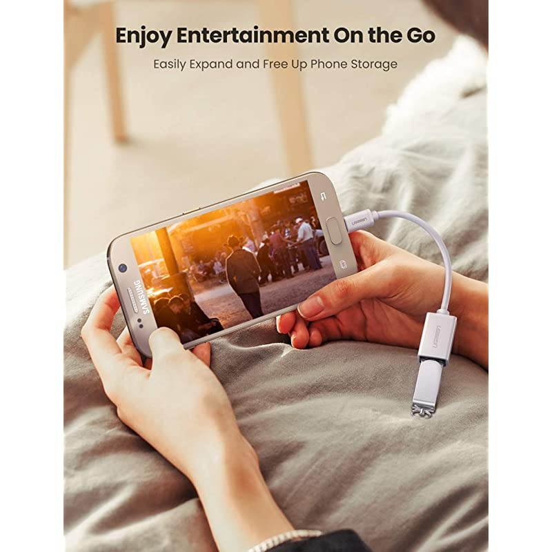 Micro USB 20 OTG Cable On The Go Adapter Male Micro USB to Female USB for Samsung S7 S6 Edge S4 S3 LG G4 DJI Spark Mavic Remote Controller Android Windows Smartphone Tablets 4 Inch White