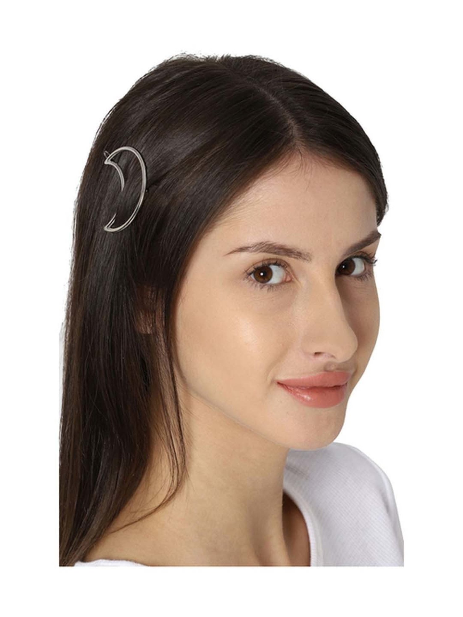 Forever 21 Silver Moon Hair Pin