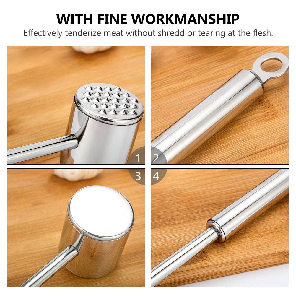 Stainless Steel Meat Hammer Professional Meat Hammer Multi-functional Meat Hammer