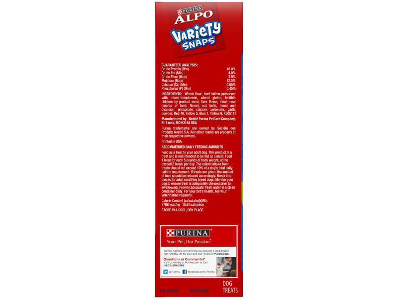 Purina Alpo Variety Snaps Little Bites Beef, Chicken, Liver & Lamb Flavor Dog Treats - 32oz