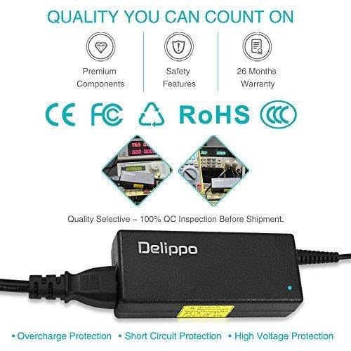 Delippo Extra Long 12Ft 90W 19.5V 4.62A Laptop AC Adapter for Dell XPS M1210 M1330 M140 Latitude E4300 E5500 E6400 E6500 E4310 E5410 E5510 E6410 E6510 E5530 PA10 6430u E6430
