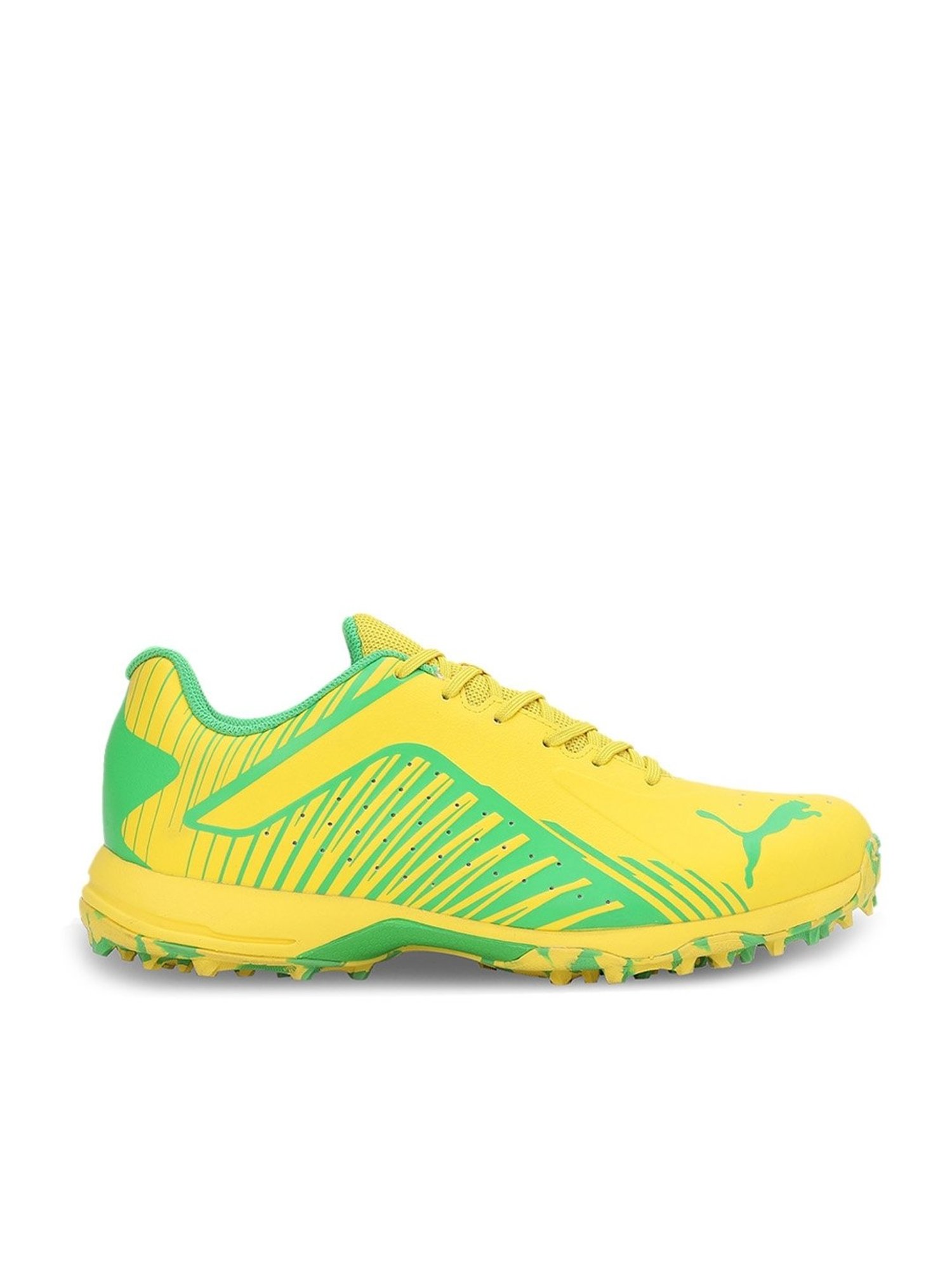 Puma Men's 22 FH Yellow Cricket Shoes
