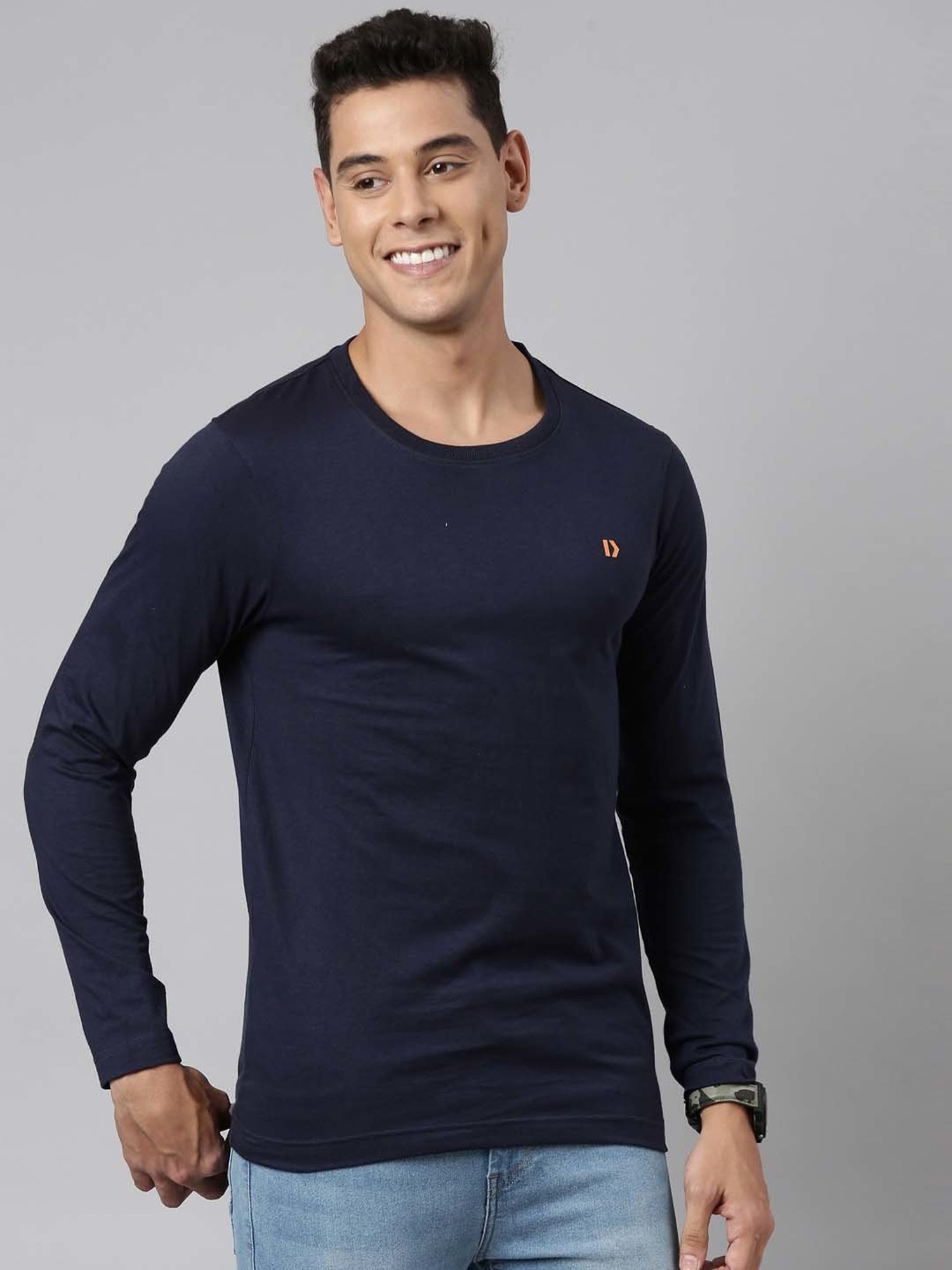 Dixcy Scott Originals Navy Blue Cotton Comfort Fit T-Shirt