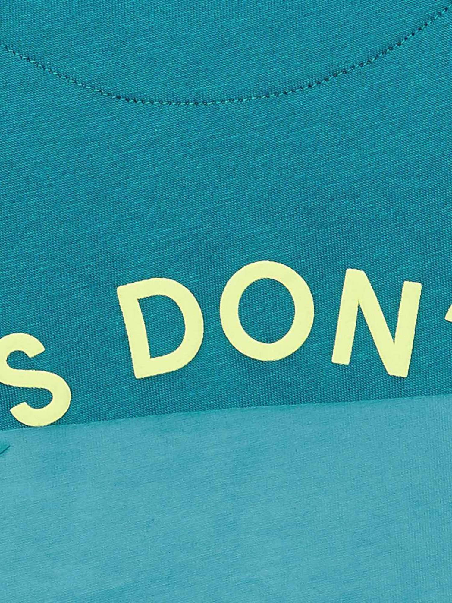 Bossini Teal Cotton Regular Fit Printed T-Shirt