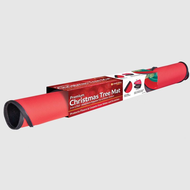 Lakeside 48" Snowy Burlap Christmas Tree Skirt with Doily Cloth