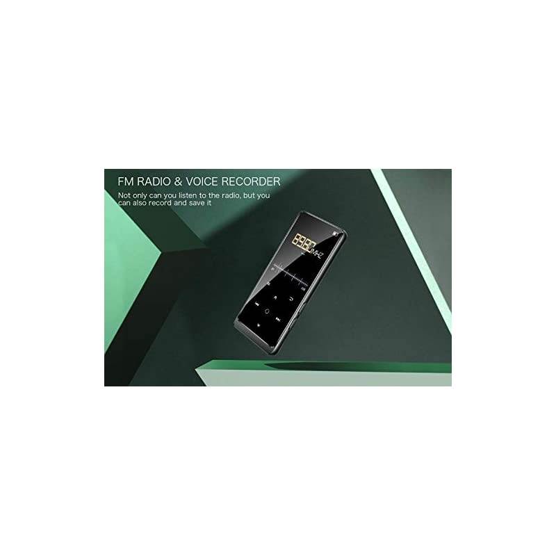 32GB MP3 Player with Bluetooth 4.2,  Music Player with FM and Recording, 2.4" Screen, HiFi Lossless Sound, Support up 64GB Expansion(Earphone, Sport Armband Included)