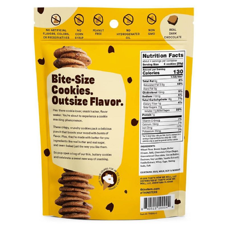Thinster's Chocolate Chip Cookies - 4oz