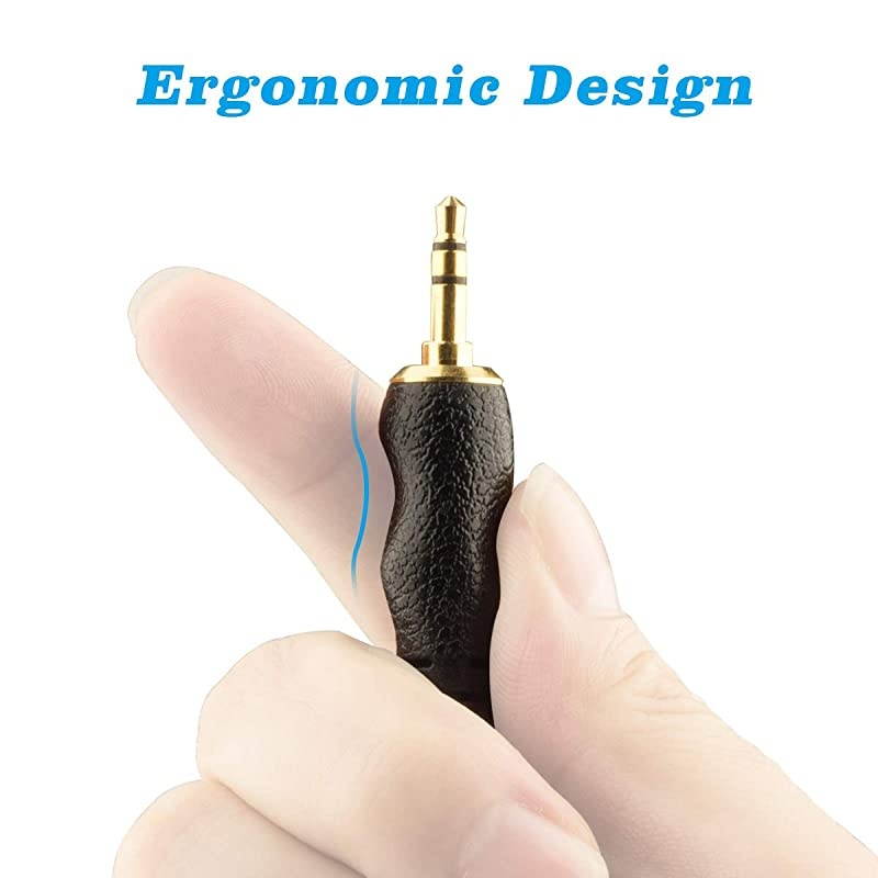 Gold-Plated 10FT(1/8-inch)3.5mm TRS to Y-Type XLR Male Splitter Jumper,1/8" TRS to 2 XLR Male Y-Separator interconnect (2 Packs)&hellip;